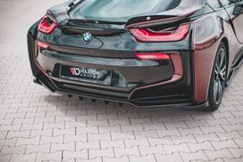 Maxton Design Rear Splitter (with vertical bars) BMW i8 BM-I8-1-RD1G+RD2G
