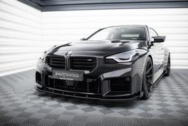 Maxton Design Street Pro Front Splitter V.1 + Flaps BMW M2 G87 BMM2G87CNC-FD1B+FSF1G