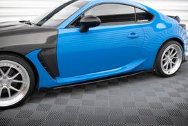 Maxton Design Street Pro Side Skirts Diffusers V.1 + Flaps Toyota GR86 Mk1 TOGR861CNC-SD1B+SF1G