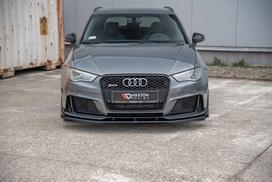 Maxton Design Street Pro Front Splitter + Flaps Audi RS3 8V Sportback AURS38VCNC-FD3B+FSF1G