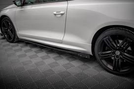 Maxton Design Side Skirts Diffusers V.2 + Flaps Volkswagen Scirocco R Mk3 VW-SC-3-R-SD2G+SF1B