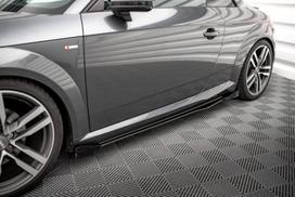 Maxton Design Street Pro Side Skirts Diffusers + Flaps Audi TT S / S-Line 8S AUTT3SLINECNC-SD1B+SF1G