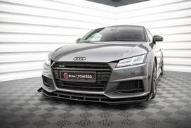 Maxton Design Street Pro Front Splitter + Flaps Audi TT S / S-Line 8S AUTT3SLINECNC-FD1B+FSF1G