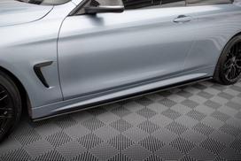 Maxton Design Street Pro Side Skirts Diffusers BMW 4 Coupe / Gran Coupe / Cabrio M-Pack F32 / F36 / F33 BM4F32MPACKCNC-SD2B