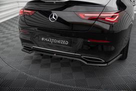 Maxton Design Rear Splitter (with vertical bars) Mercedes-Benz CLA Coupe C118 ME-CLA-118-RD1G+RD2G