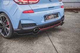 Maxton Design Rear Splitter (with vertical bars) Hyundai I30 N Mk3 Hatchback HY-I30-3-N-RD1G+RD2G