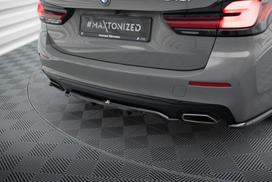 Maxton Design Rear Splitter (with vertical bars) BMW 5 G30 / G31 Facelift BM-5-G31F-RD1G+RD2G