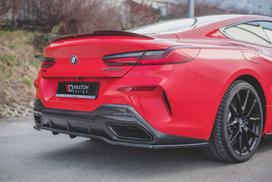 Maxton Design Rear Splitter (with vertical bars) BMW 8 Coupe M-Pack G15 BM-M850-G15-RD1G+RD2G