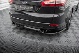 Maxton Design Rear Splitter (with vertical bars) Ford Mondeo ST-Line Estate Mk4 Facelift FO-MO-4-STLINE-K-RD1G+RD2G