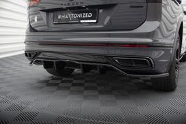 Maxton Design Rear Splitter (with vertical bars) Volkswagen Tiguan R-Line Mk2 Facelift VW-TI-2F-RLINE-RD1G+RD2G