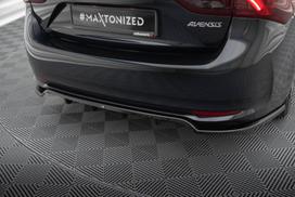 Maxton Design Rear Splitter (with vertical bars) Toyota Avensis Sedan Mk3 Facelift TO-AV-T27-S-RD1G+RD2G