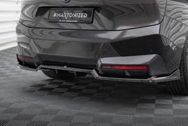 Maxton Design Rear Splitter (with vertical bars) BMW iX M-Pack i20 BM-IX-1-MPACK-RD1G+RD2G