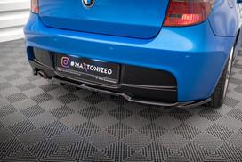 Maxton Design Rear Splitter (with vertical bars) BMW 1 M-Pack E87 Facelift BM-1-87F-MPACK-RD1G+RD2G