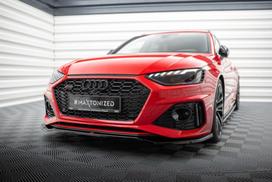 Maxton Design Front Splitter V.1 Audi RS4 B9 Facelift AU-RS4-B9F-FD1G