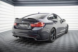 Maxton Design Rear Splitter (with vertical bars) BMW 4 Coupe / Gran Coupe / Cabrio M-Pack F32 / F36 / F33 BM-4-F36-GC-MPACK-RD1G+RD2G