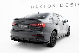 Maxton Design Street Pro Rear Diffuser + Flaps Audi A3 Sedan 8Y AUA38YSCNC-RS1B+RSF1G