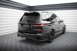 Maxton Design Rear Splitter (with vertical bars) BMW X7 M-Pack G07 Facelift BM-X7-07F-MPACK-RD1G+RD2G