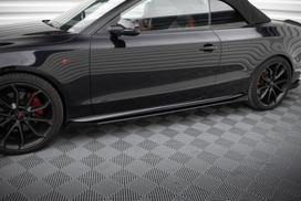 Maxton Design Street Pro Side Skirts Diffusers + Flaps Audi A5 / A5 S-Line / S5 Coupe / Cabrio 8T / 8T Facelift AUS51CNC-SD1B+SF1G