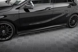 Maxton Design Street Pro Side Skirts Diffusers Mercedes-Benz A AMG-Line W176 Facelift MEA176FAMGLINECNC-SD1B