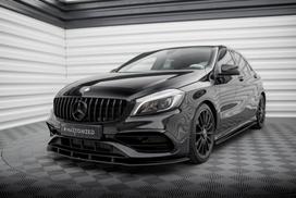 Maxton Design Street Pro Front Splitter Mercedes-Benz A AMG-Line W176 Facelift MEA176FAMGLINECNC-FD1B