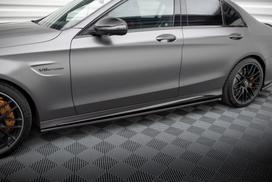 Maxton Design Side Skirts Diffusers Mercedes-AMG C63 Sedan / Estate W205 Facelift ME-C-205F-63-SD1G