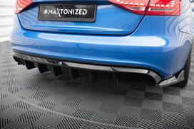 Maxton Design Rear Valance Audi A4 S-Line Sedan / Avant B8 (Version with dual exhaust tips on one side) AU-S4-B8-RS1GOO_