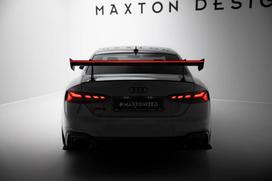 Maxton Design Carbon Spoiler With Upper Swan Mounting + LED Audi A5 / A5 S-Line / S5 / RS5 Coupe F5 / F5 Facelift CF-AU-S5-2F-C-WING5-UPP-245-P+LED