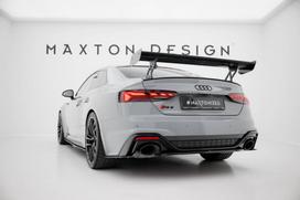 Maxton Design Carbon Spoiler With External Brackets Uprights V.1 Audi A5 / A5 S-Line / S5 / RS5 Coupe F5 / F5 Facelift CF-AU-S5-2F-C-WING5-EXT-245-P-1