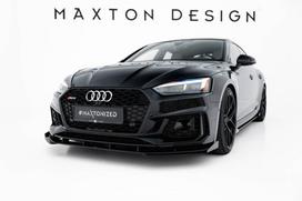 Maxton Design Street Pro Front Splitter + Flaps Audi RS5 Coupe / Sportback F5 AURS52SBCNC-FD1B+FSF1G