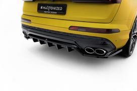Maxton Design Rear Splitter (with vertical bars) Audi SQ7 Mk2 (4M) Facelift AU-SQ7-2F-RD1G+RD2G