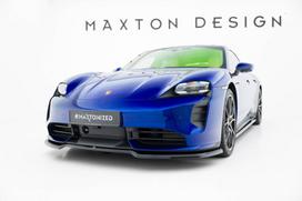 Maxton Design Front Splitter Porsche Taycan Turbo S Mk1 PO-TAY-1-TURBO-S-FD1G