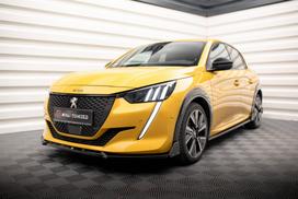 Maxton Design Front Splitter V.1 + Flaps Peugeot 208 GT Mk2 PE-208-2-GT-FD1G+FSF1B