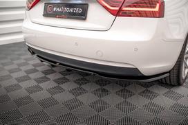 Maxton Design Rear Splitter (with vertical bars) Audi A5 Coupe 8T Facelift AU-A5-1F-RD1G+RSD1G