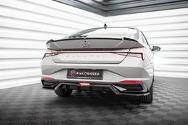 Maxton Design Rear Splitter (with vertical bars) Hyundai Elantra Mk7 HY-EL-7-RD1G+RD2G