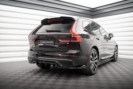 Maxton Design Rear Splitter (with vertical bars) Volvo XC60 R-Design Mk2 Facelift VO-XC60-2F-RDESIGN-RD1G+RD2G