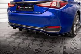 Maxton Design Rear Splitter (with vertical bars) Lexus ES F Sport Mk7 LE-ES-7-FSPORT-RD1G+RD2G