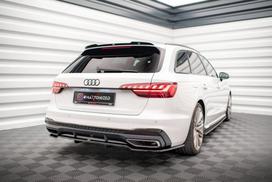 Maxton Design Rear Splitter (with vertical bars) V.1 Audi A4 S-Line B9 Facelift AU-A4-B9F-SLINE-RD1G+RD2G