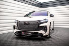 Maxton Design Front Splitter V.2 Audi Q4 e-tron Sportback S-line Mk1 AU-Q4-ETRON-1-SB-FD2G+FD2RG