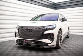 Maxton Design Front Splitter V.1 Audi Q4 e-tron Sportback S-line Mk1 AU-Q4-ETRON-1-SB-FD1G