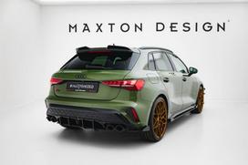 Maxton Design Street Pro Rear Diffuser Audi S3 Sportback 8Y Facelift AUS38YFCNC-RS1B+BRBI