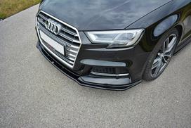 Maxton Design Front Splitter V.1 Audi S3 / A3 S-Line Hatchback / Sportback 8V Facelift AU-S3-3F-FD1G