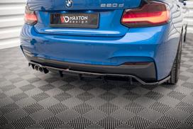 Maxton Design Rear Splitter (with vertical bars) BMW 2 M-Pack F22 BM-2-22-MPACK-RD1G+RD2G