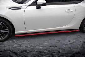 Maxton Design Side Skirts Diffusers V.2 Subaru BRZ Mk1 / Mk1 Facelift / Toyota GT86 Facelift SU-BRZ-1F-SD1RRED+SD1G