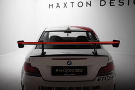 Maxton Design Carbon Spoiler With Upper Swan Mounting + LED BMW 1 M E82 CF-BM-1-82-M-WING5-UPP-245-P+LED