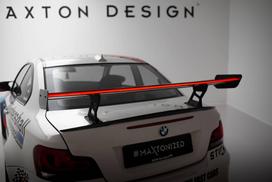 Maxton Design Carbon Spoiler With Internal Brackets Uprights V.2 + LED BMW 1 M E82 CF-BM-1-82-M-WING5-INT-245-P-2+LED