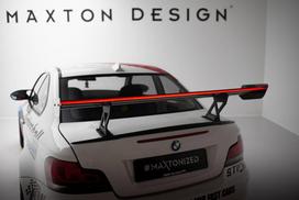 Maxton Design Carbon Spoiler With Internal Brackets Uprights V.1 + LED BMW 1 M E82 CF-BM-1-82-M-WING5-INT-245-P-1+LED