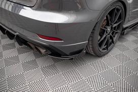 Maxton Design Street Pro Rear Side Splitters + Flaps Audi S3 Sportback 8V Facelift AUS33FSBCNC-RSD1B+RSF1G