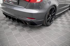 Maxton Design Street Pro Rear Side Splitters Audi S3 Sportback 8V Facelift AUS33FSBCNC-RSD1B
