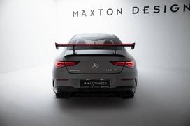 Maxton Design Carbon Spoiler With Internal Brackets Uprights + LED Mercedes-Benz CLA Coupe C118 / C118 Facelift CF-ME-CLA-118-WING5-INT-245-P+LED