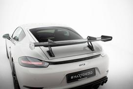 Maxton Design Carbon Spoiler With Upper Swan Mounting V.1 Porsche 718 Cayman 982c CF-PO-CA-718-GTS-WING5-UPP-245-P-1